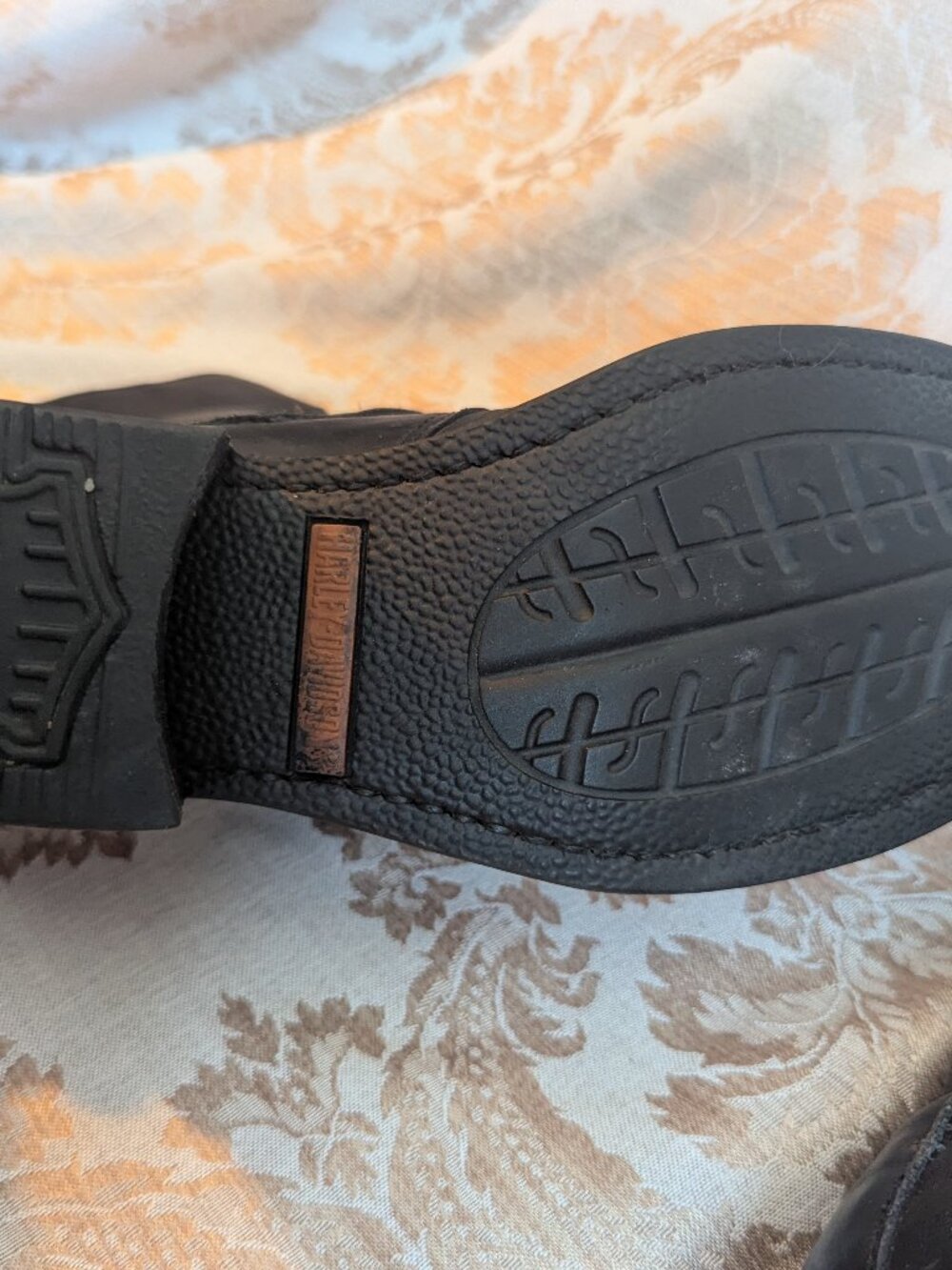 Harley Davidson Motorcycle Black Leather Multi Strap Buckle Square Toe Boots 6.5 - Picture 8 of 10